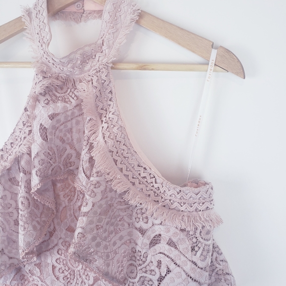 FOXIEDOX | NWT Berry Halter Lace Dress - Picture 9 of 13